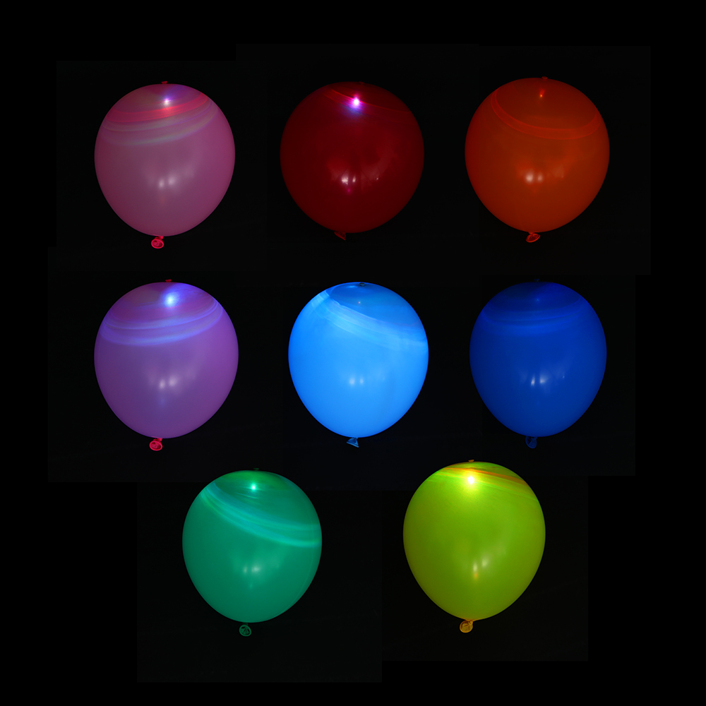 Набор воздушных шаров светящихся тм Fntastic, 5 шт, латекс, AG3, 3 режима - #1