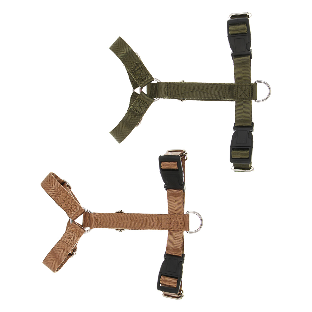 Шлейка для животных тм VETTA, нейлон, хаки/беж, обхват шеи 30-40см, обхват груди 35-43см, размер S - #1