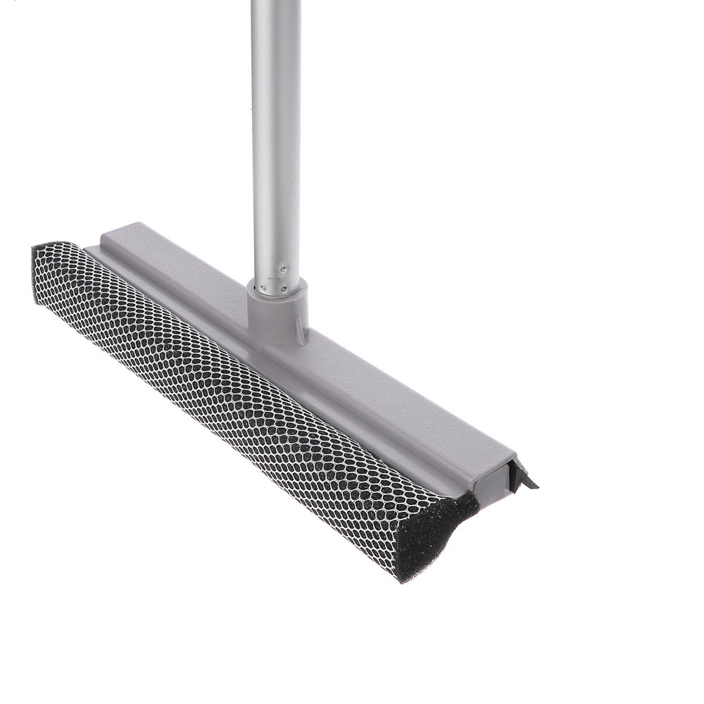 Окномойка тм VETTA, телескоп. ручка 65-111см, алюминий, водосгон ТПР 25см, поролон, цвет серый - #4