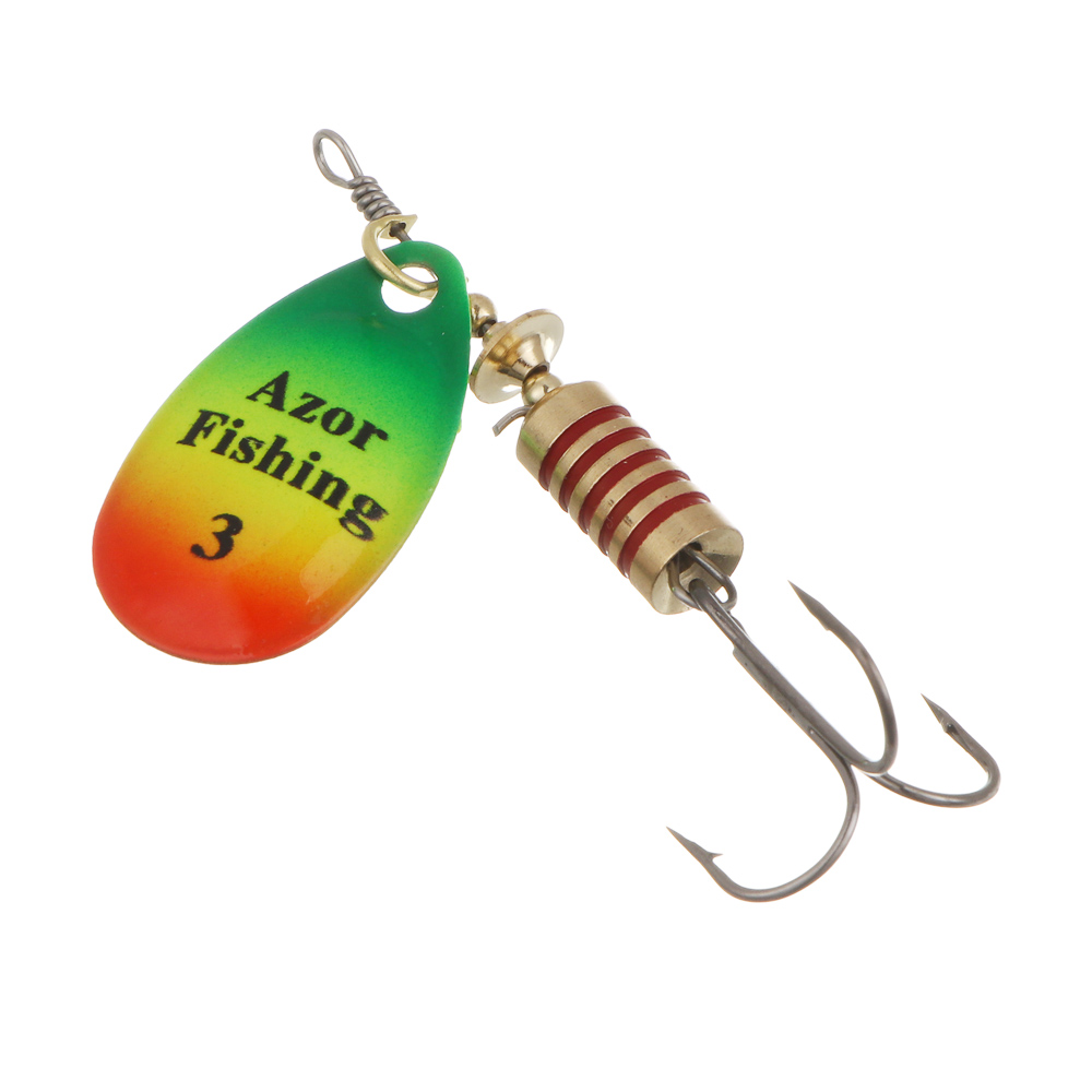 Блесна вращающаяся "Комета" тм AZOR FISHING, №3, 6 гр, 5 цветов - #4