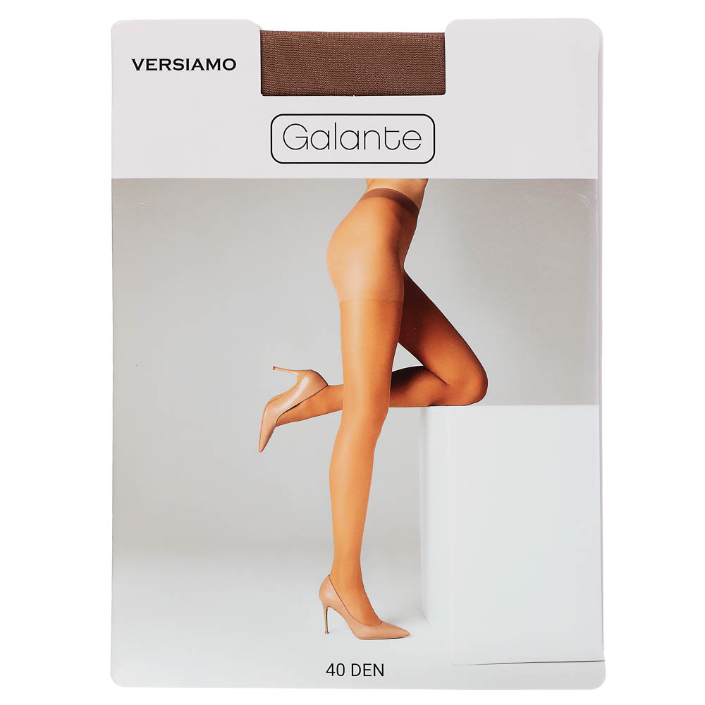 GALANTE Versiamo Колготки 40 DEN с шортиками, 85% полиамид, 15% эластан, размер 5, цвет загара - #1