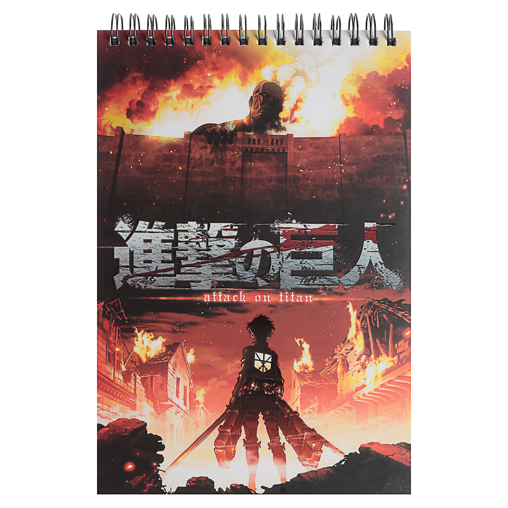 Атака Титанов. Творческий блокнот cо стикерами A5, 14,5x7x21,5см - #2