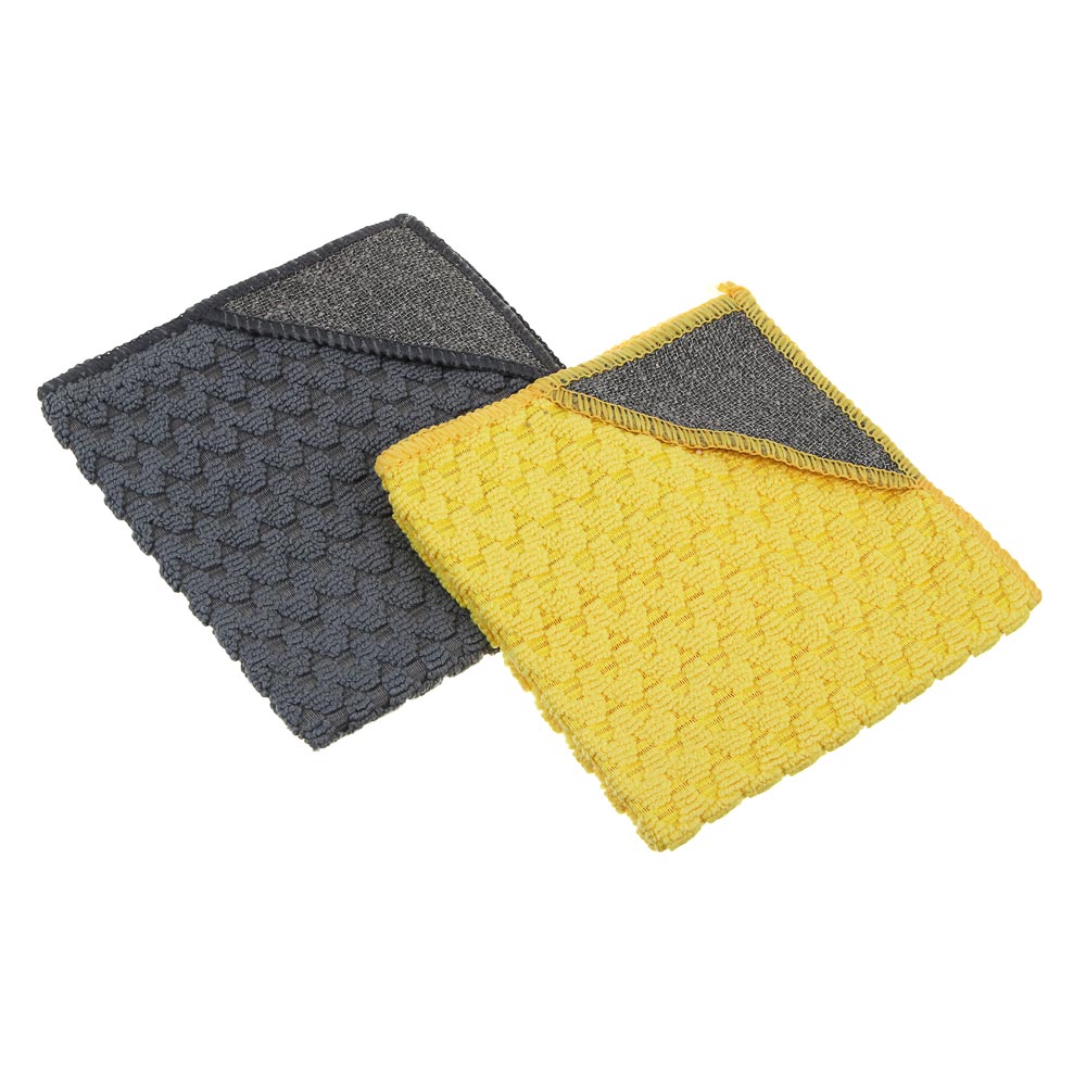 VETTA Салфетка из микрофибры, универсальная, с абразивным уголком, 30х30см, 300г/м2 - #1