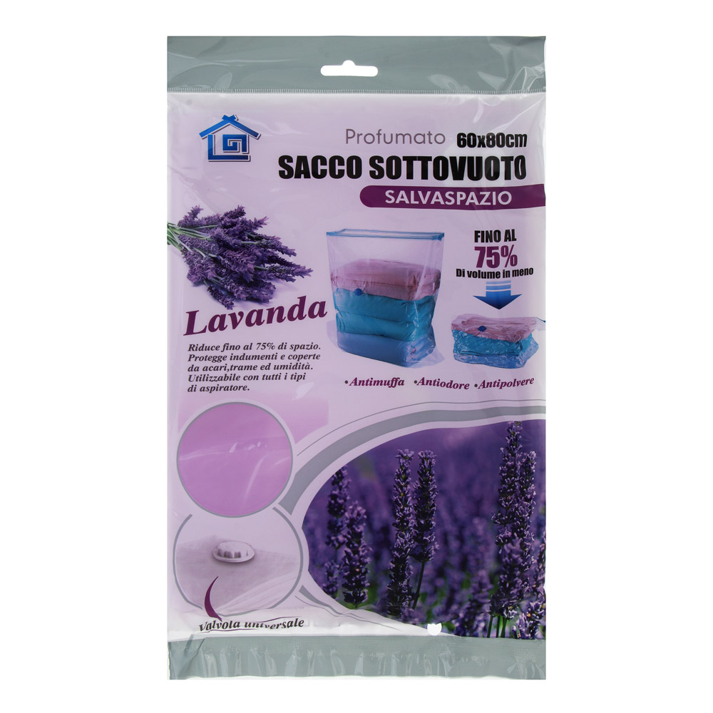 Пакет вакуумный, 60х80см, ПЭТ, ПЭ, с ароматом лаванды - #1