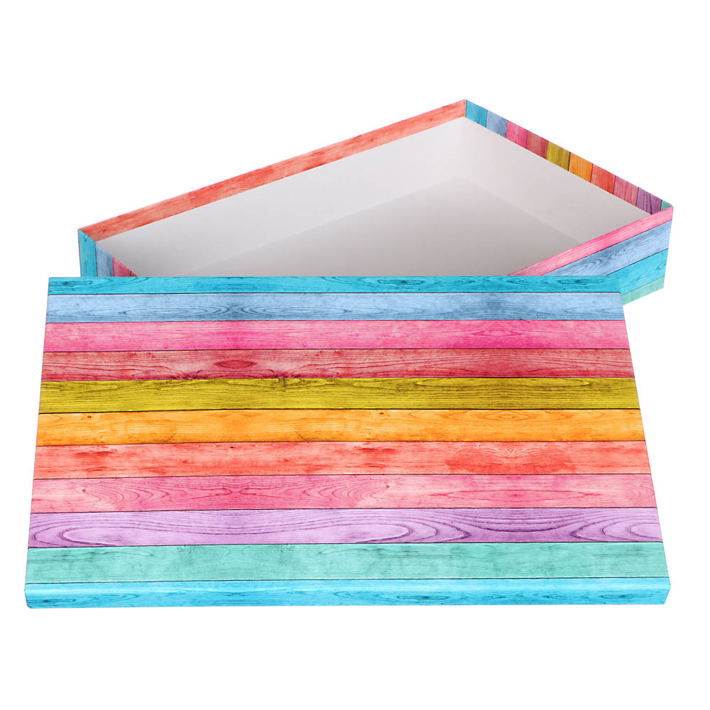 Набор прямоугольных коробок 5 в 1 "Кантри", 40x28x10-32x20x6 см, ПП-3179, бумага - #4