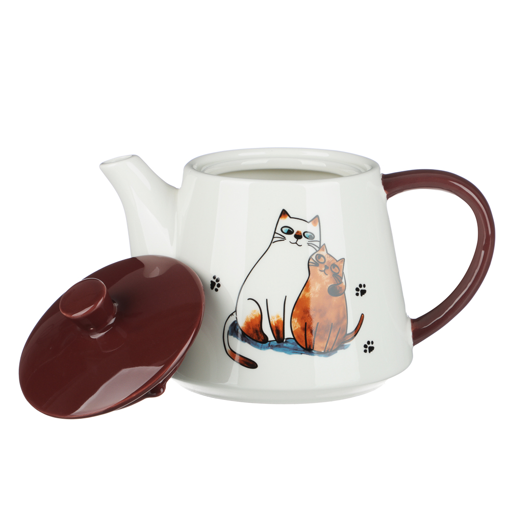 Чайник заварочный 900мл, тм MILLIMI Котовасия, керамика - #2