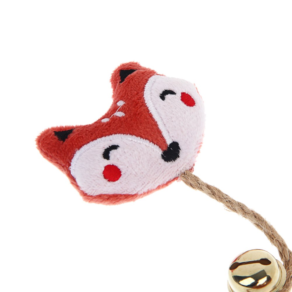 Игрушка для кошек тм VETTA, лисичка с пером, п/э, 25см - #3