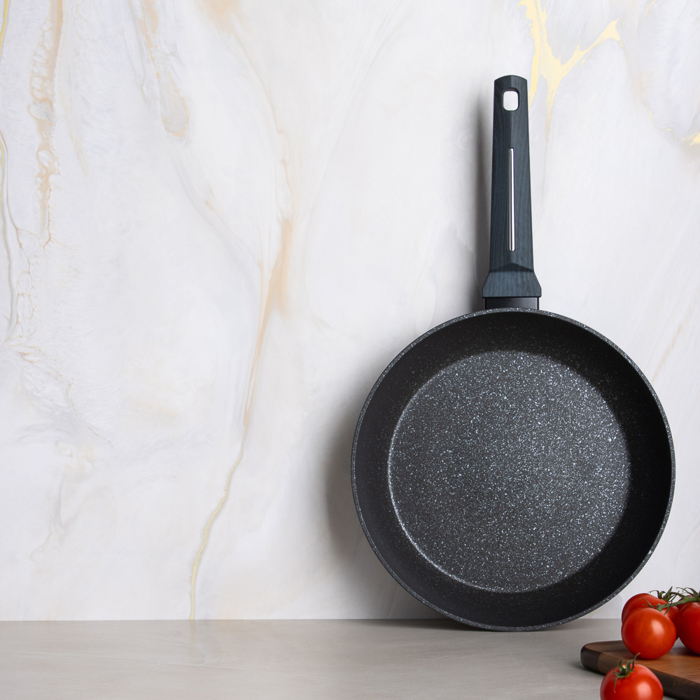SATOSHI Гардан Сковорода литая d26см, антипригарное покрытие мрамор, индукция - #12