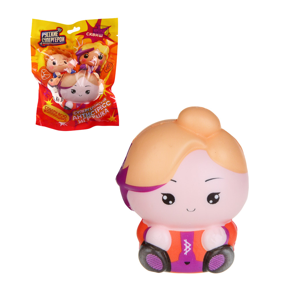 BY Игрушка - антистресс, мялка "Русские супергерои", PU, 13,5х17см, 6 дизайнов - #1