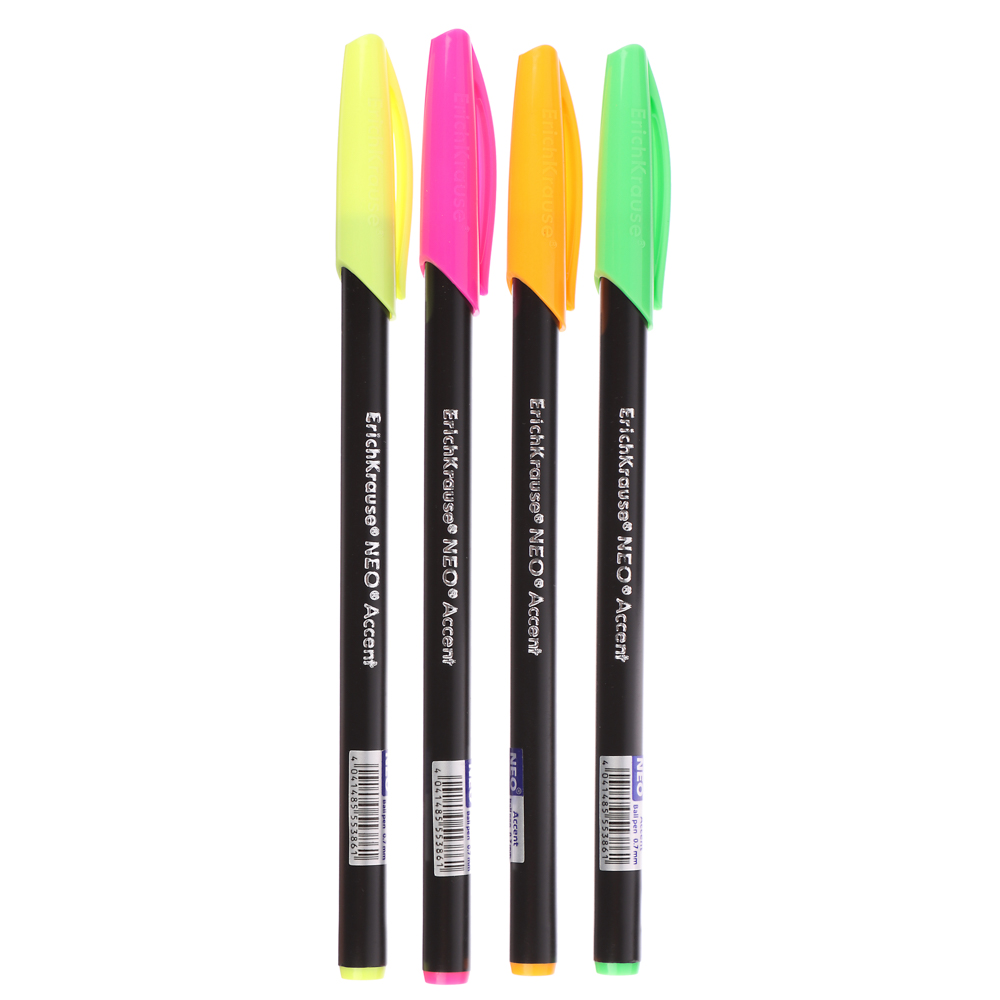 Ручка шариковая Erich Krause синяя "Нео Стик Эксент", наконечник 0,7 мм, 55386 - #5