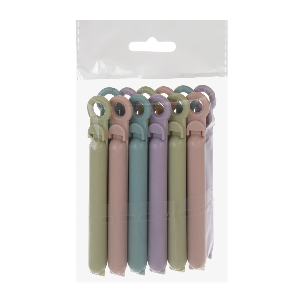 Набор зажимов для пакетов тм VETTA, пластик, 10см, 12шт - #6