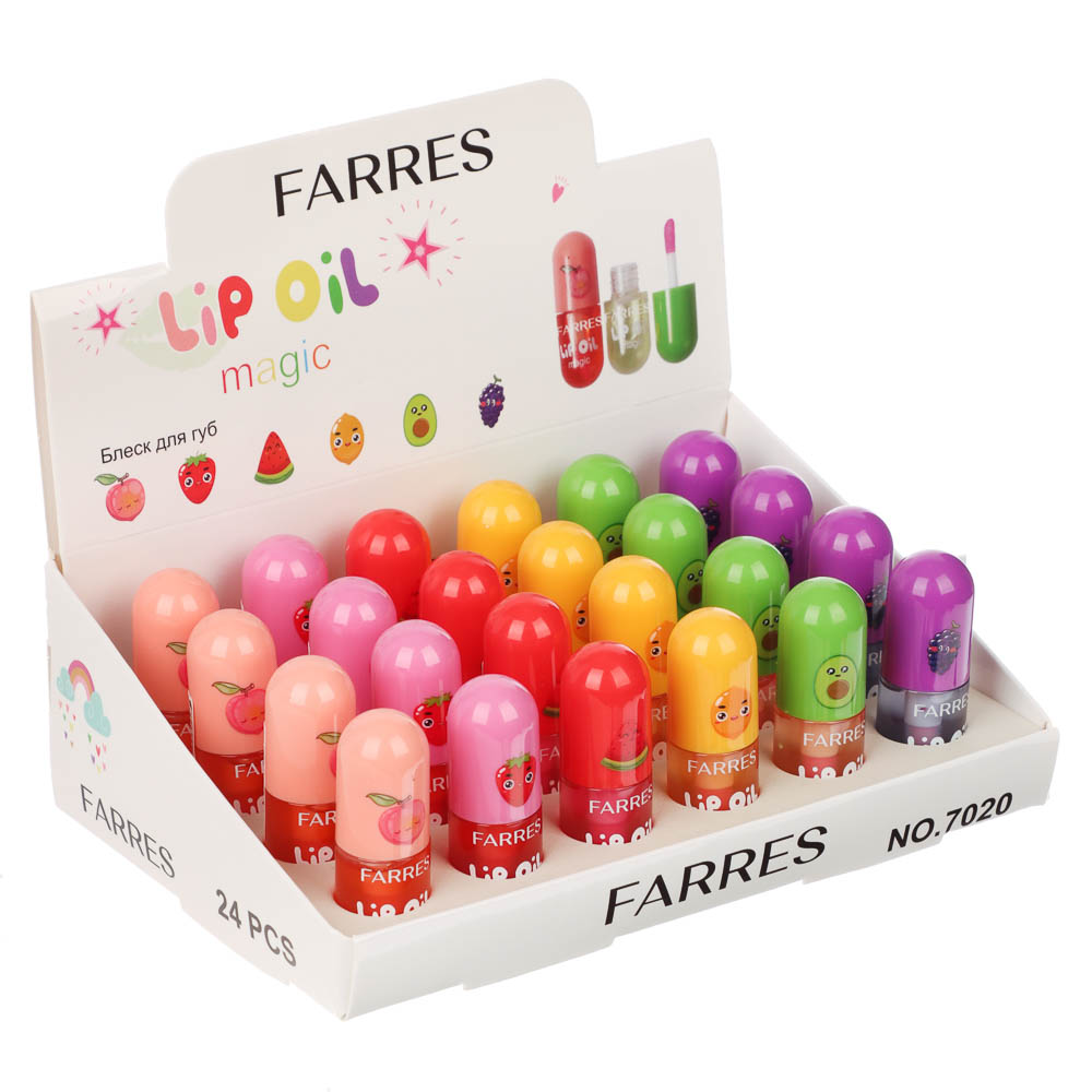 Блеск (масло) для губ проявляющийся "Magic Fruit" тм Farres 4 г - #10