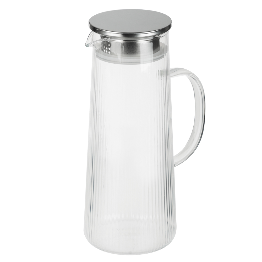 SATOSHI Набор Кувшин 1,3л, 6 стаканов 200мл, стекло, нерж.сталь - #3