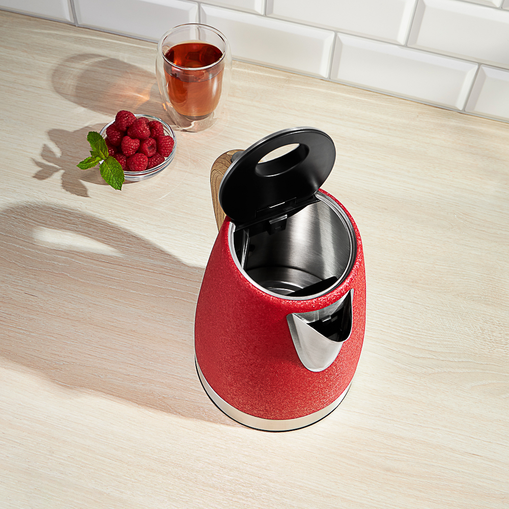 LEBEN Чайник электрический 1,8л, 1850Вт, металл, красный - #24