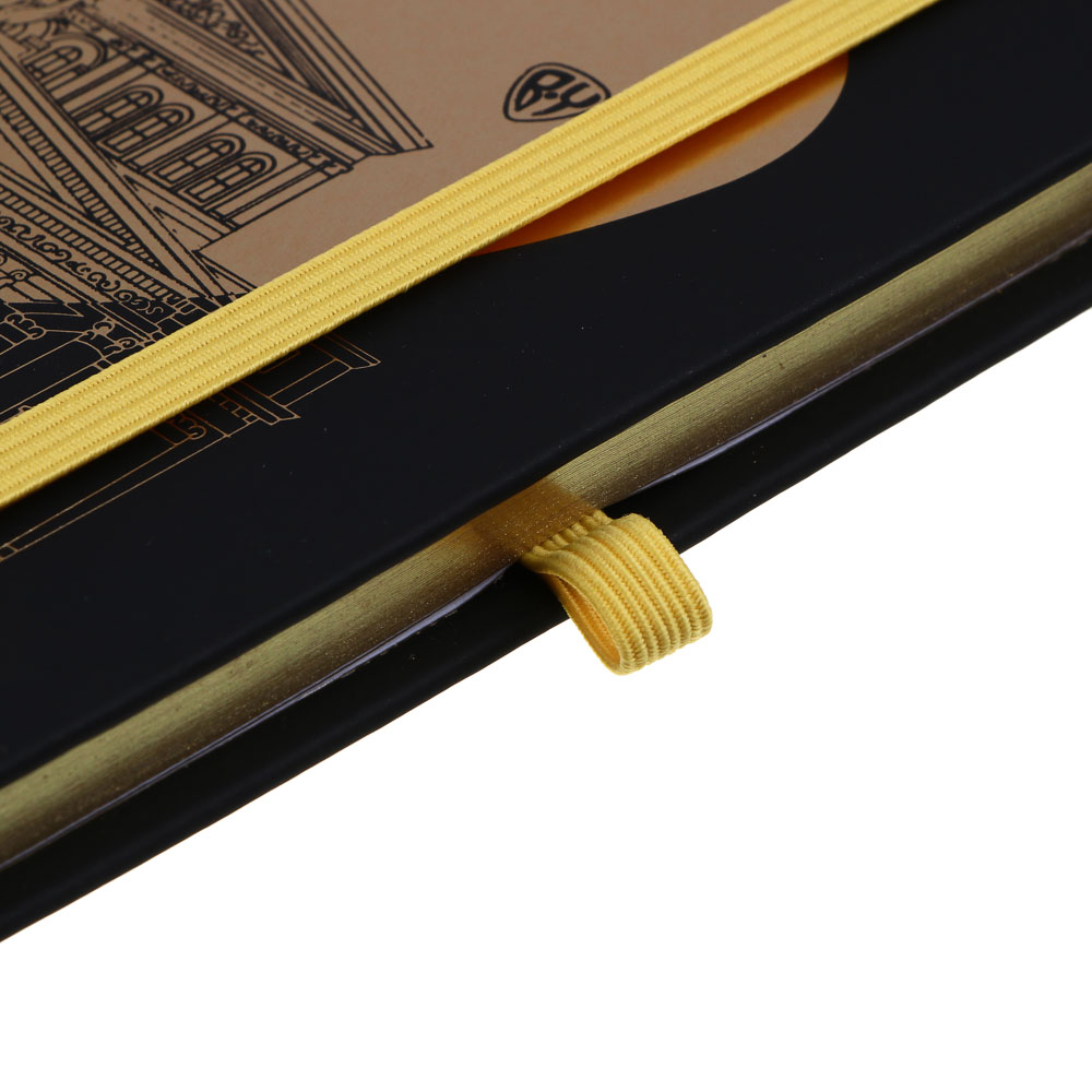 BY Бизнес - блокнот "Большой Театр" А5, 192 стр., твердая обл., фактурная иск.кожа, резинка, 2закл. - #6