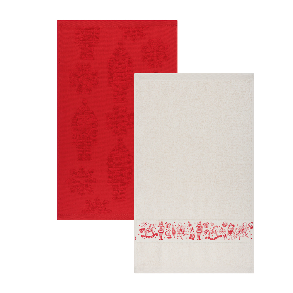 PROVANCE Щелкунчик Комплект махровых полотенец 2шт, 30х50см, 100% хлопок, 2 дизайна - #6