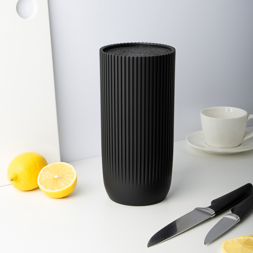 SATOSHI Кемпер Подставка для ножей d11,5х23см, полипропиленовые разделители - #5