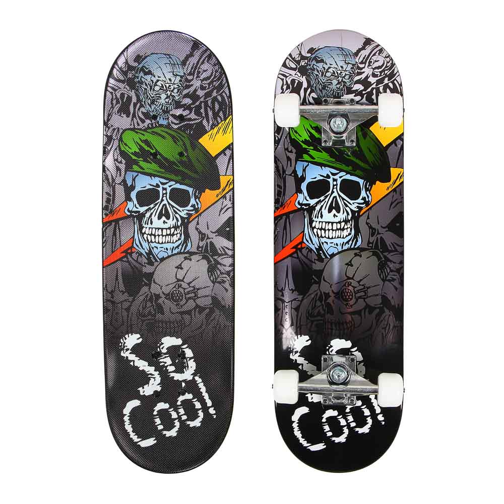 SILAPRO Скейт 70х20см, 4х колесный (PU 5032мм, ABEC-7), крепление алюм, дека пластик, до 85кг - #4