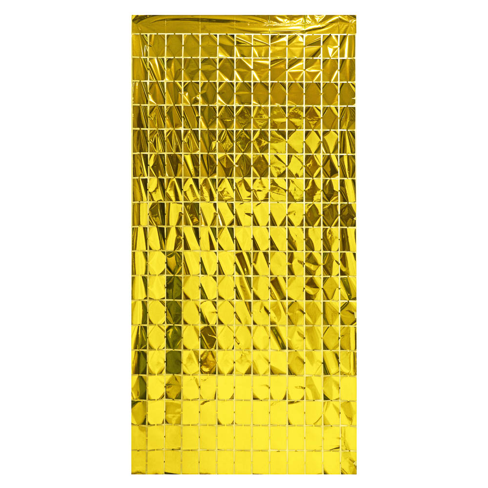 Набор для фотозоны тм Fntastic: занавес-фон 1x2 м, шарик, фольга, золото, серебро - #5