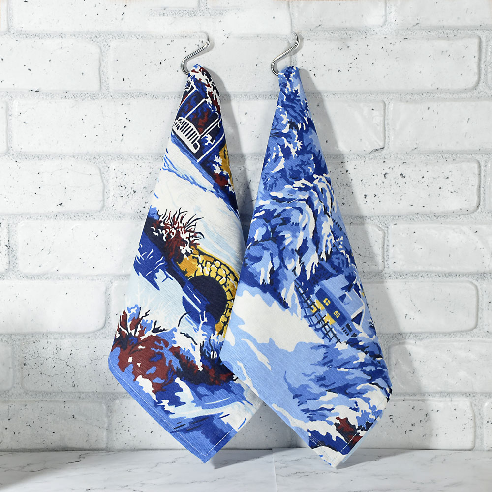 PROVANCE Зимняя сказка Полотенце кухонное, рогожка, 100% хлопок, 35х60см, 2 дизайна - #4