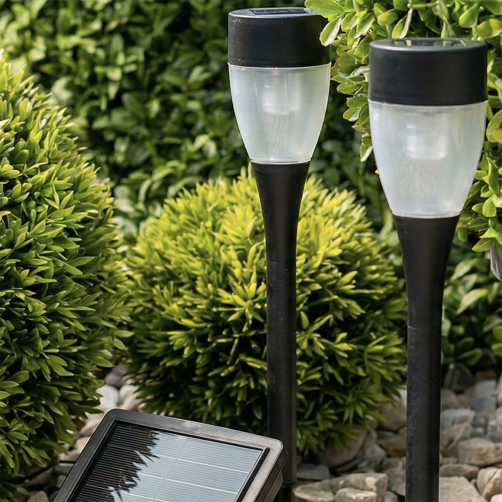 INBLOOM Фонарь садовый на солн. батарее, 4.5х25.5см, 1х1 1.2V 2/3ААА 100mAh, 1LED*белый, пластик - #5