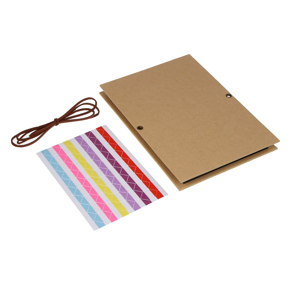 Фотоальбом складной с наклейками-уголками, 34 страницы, 15x21x1,5 см, картон - #1