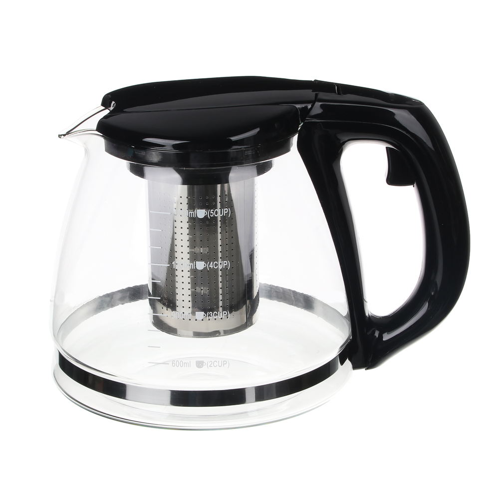 Чайник заварочный 1,5 л VETTA, ситечко из нержавеющей стали, стекло/ пластик - #1