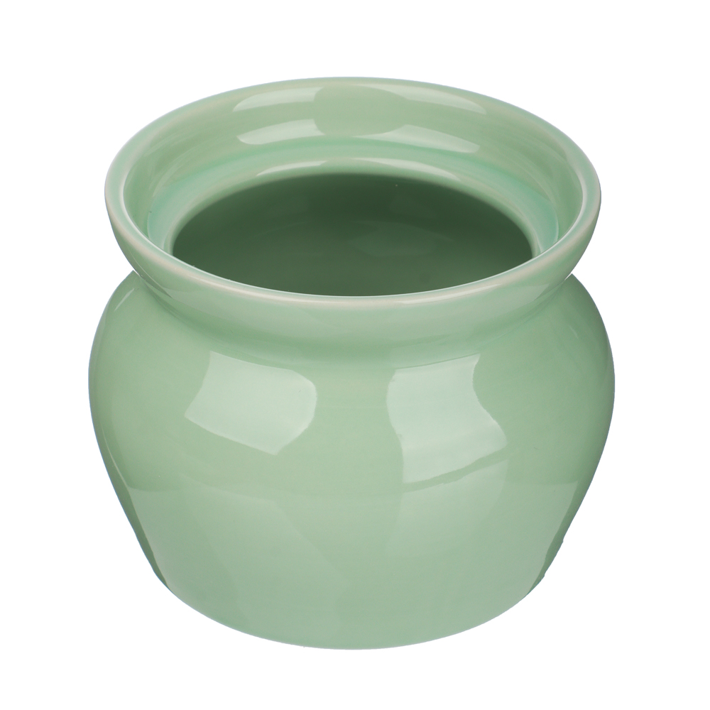 MILLIMI Набор из 4-х горшочков, 400 мл, керамика, мятный - #4