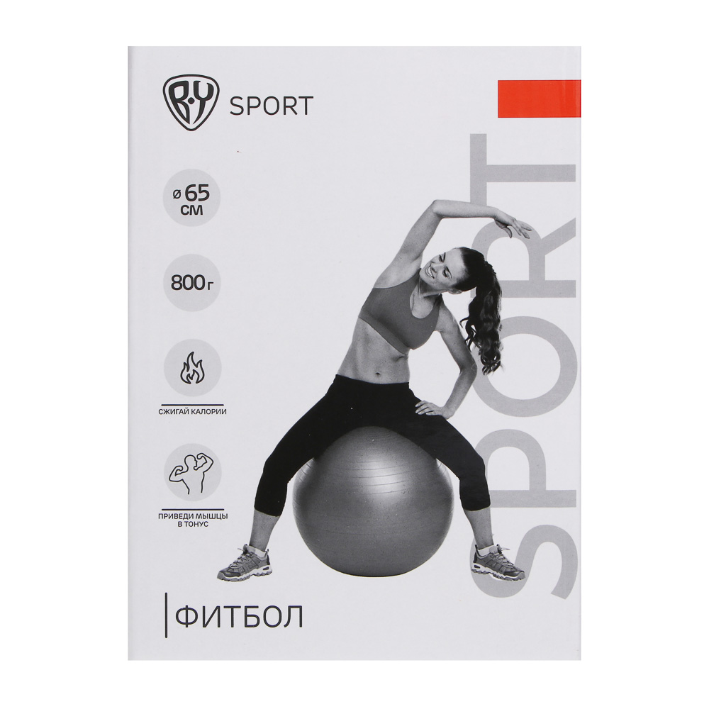 Фитбол тм BY SPORT, d=65см, ПВХ, 800г - #8