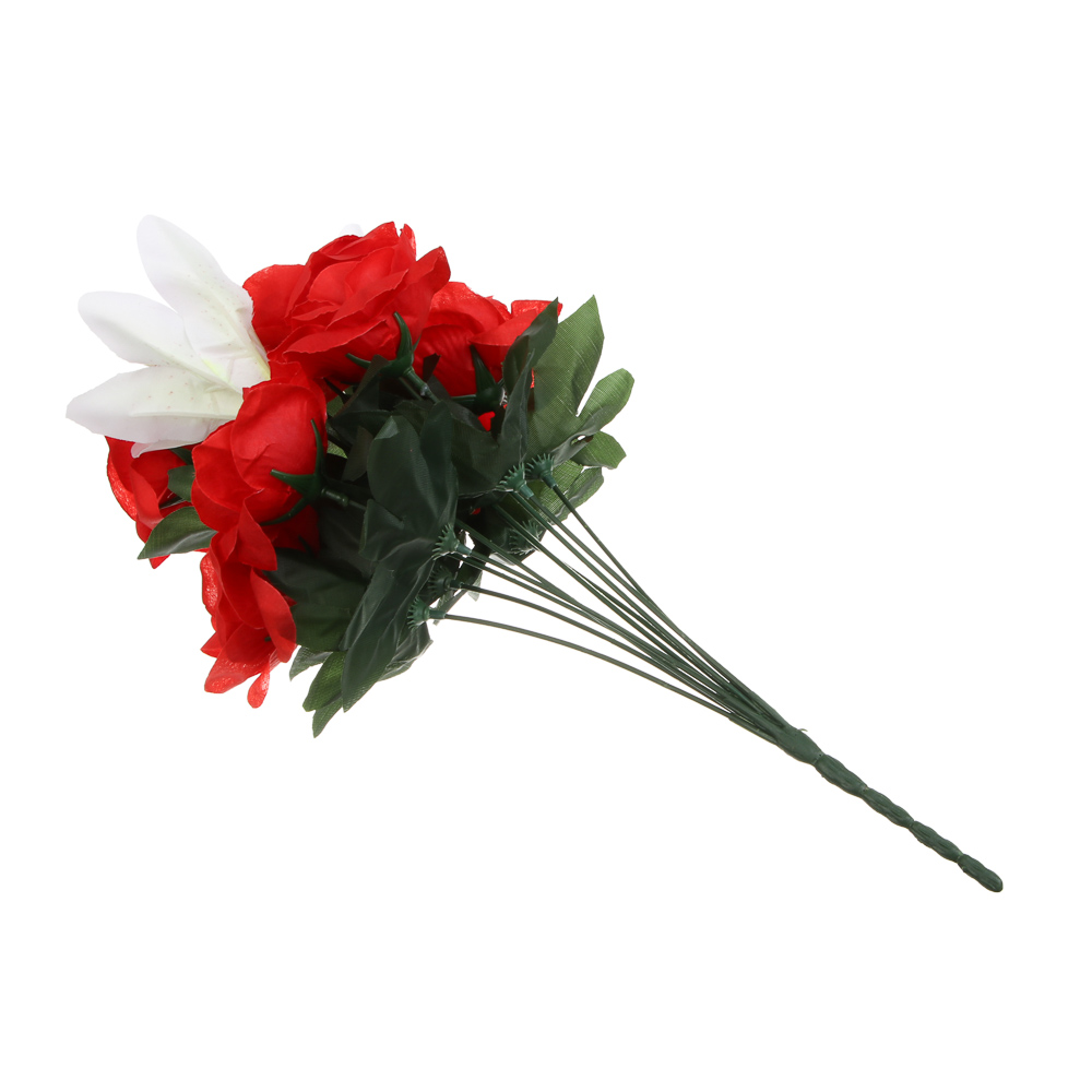 Букет искусственных цветов тм LADECOR розы, длина 40 см - #5