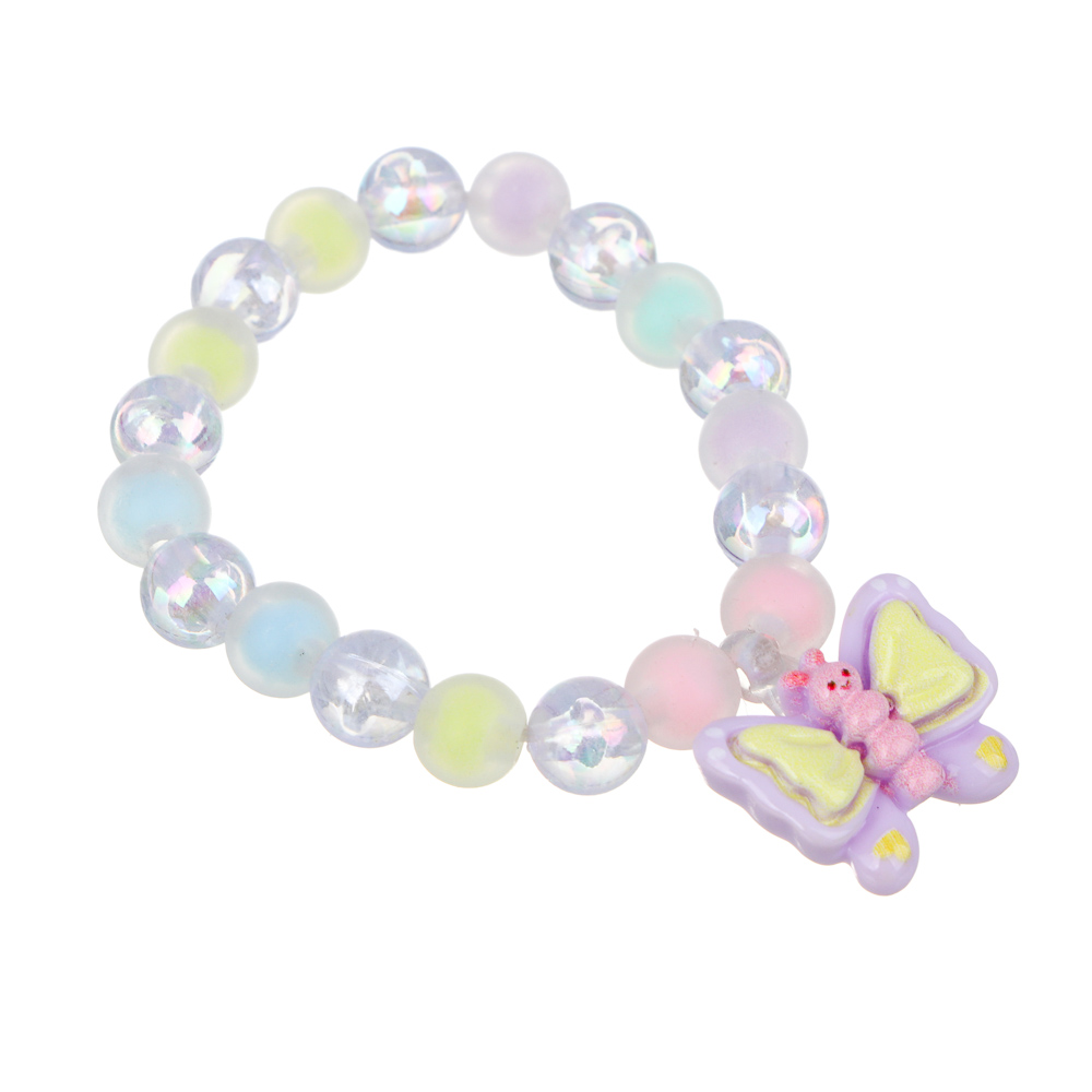 Набор детской бижутерии BY Русские супергерои: браслет, кольцо, крабики 2шт, клипсы, 3 дизайна - #7