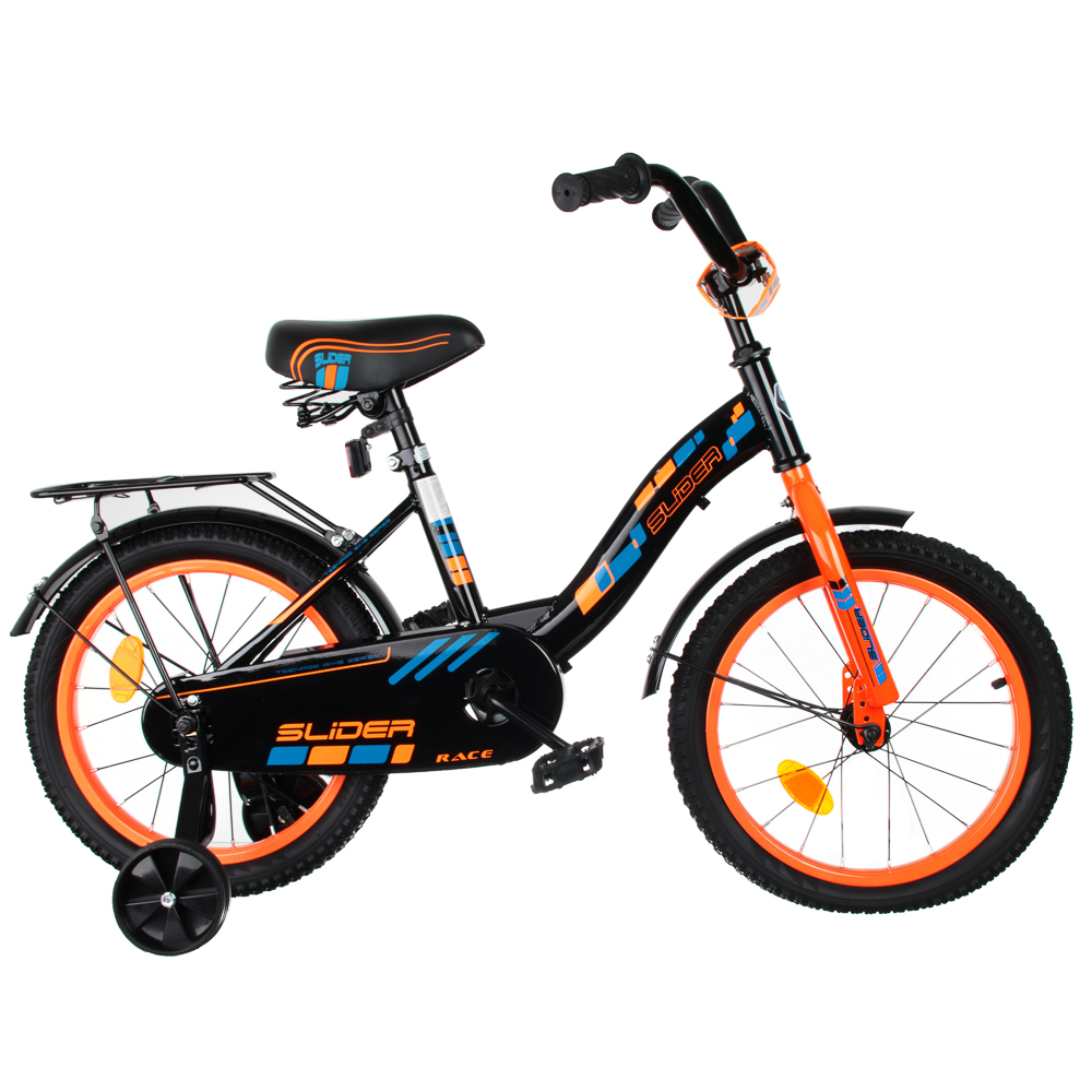Велосипед детский двухколесный Slider 20", черно-оранжевый - #2