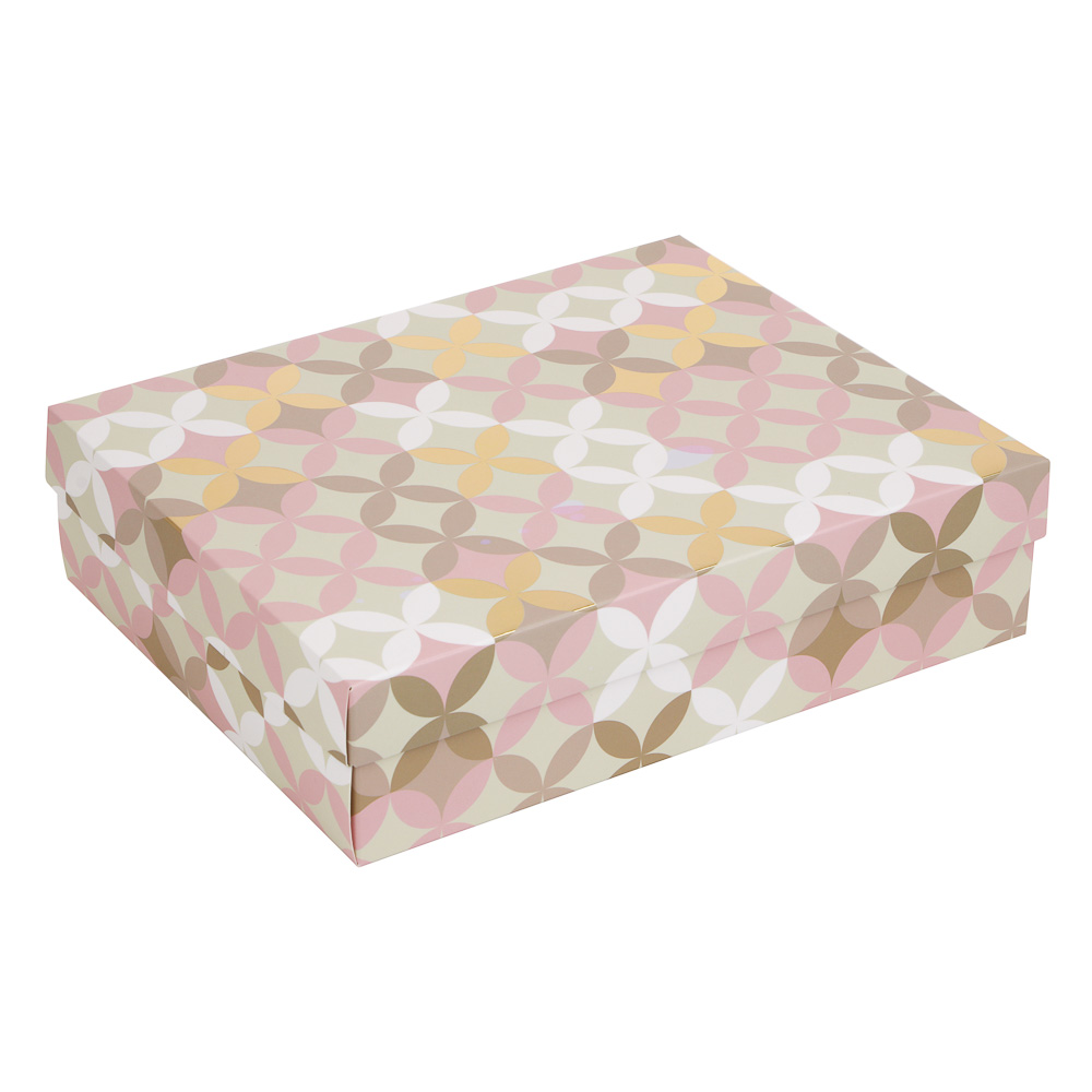 Коробка складная 27x20,5x6,8см, бумага, 4 дизайна - #2