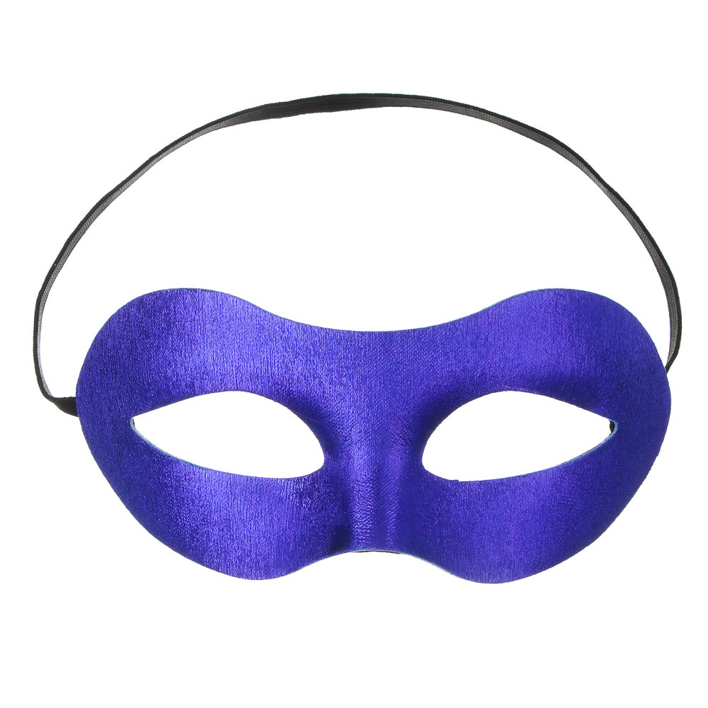 СНОУ БУМ Маска новогодняя блестящая, 19х8см, пластик, 6 цветов - #3