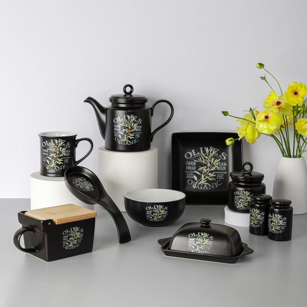 MILLIMI Олива Чайник заварочный, 920мл, 23х11х15,5см, керамика - #12