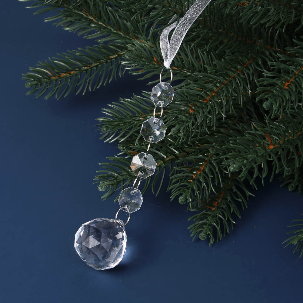 СНОУ БУМ Декоративная подвеска на ленте 12 см, акрил - #4