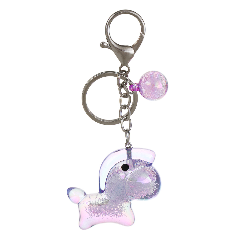 СНОУ БУМ Брелок "Лошадка", 5х2,4х4,3см, акрил, металл, 4 дизайна - #2