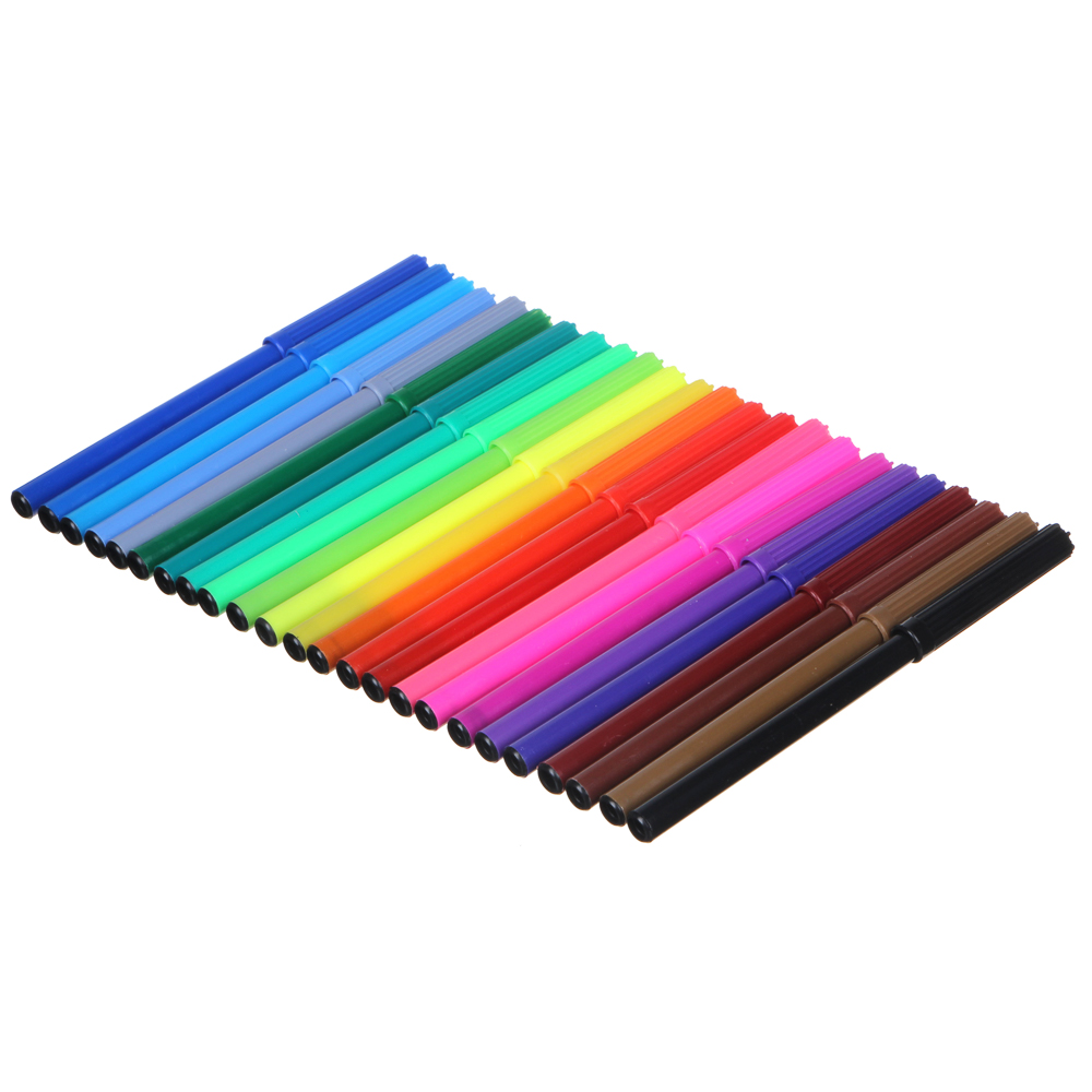 ClipStudio Фломастеры 24 цвета, с цветным вент.колпачком, пластик, в ПВХ пенале - #2