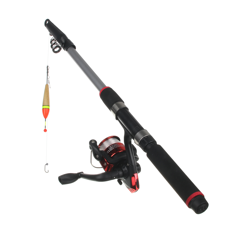 Набор рыболовный тм AZOR FISHING,(Удочка телескоп.,1,8м,тест 10-30 гр,катушка,леска,грузила,бусины) - #1