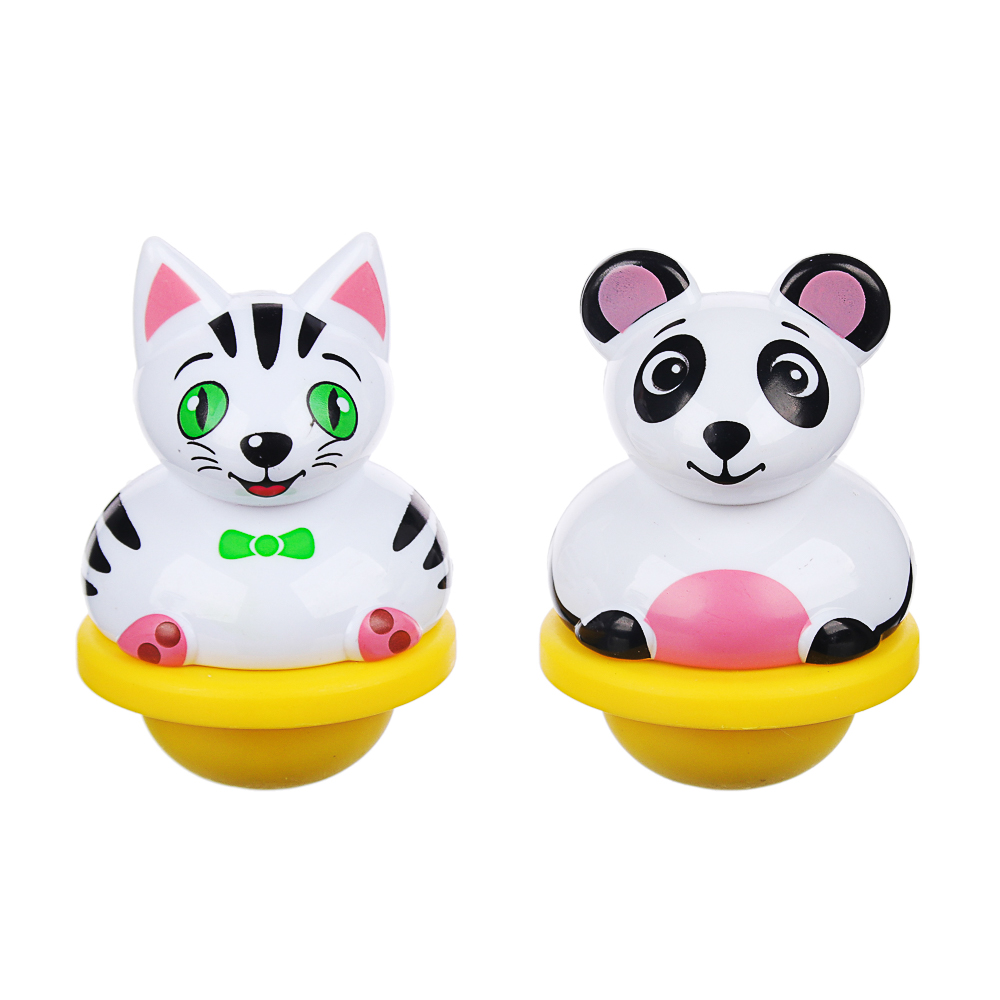 ИГРОЛЕНД Набор животных неваляшек 2шт, ABS, 6,5х19х6,5см, 3 дизайна - #2