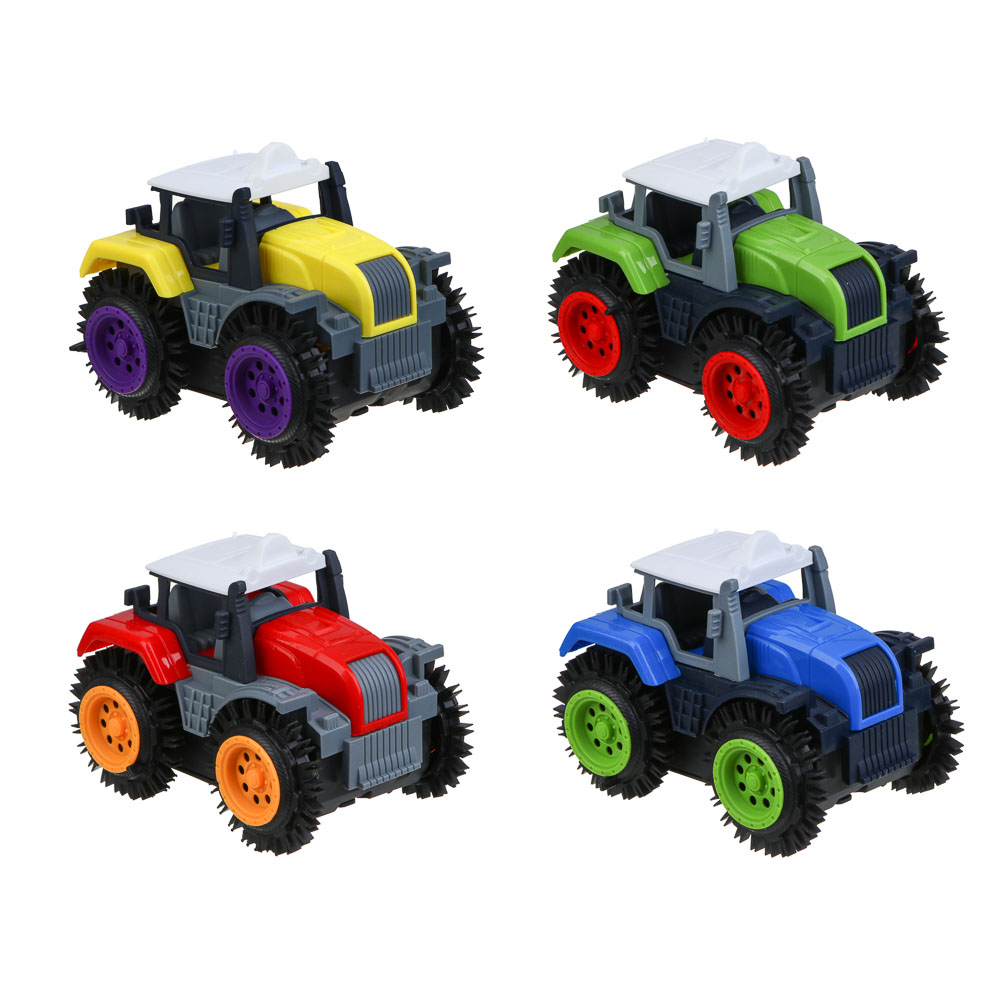 ИГРОЛЕНД Трактор-перевёртыш, 2хАА, PP, 10х8х8,5см, 3 дизайна - #2