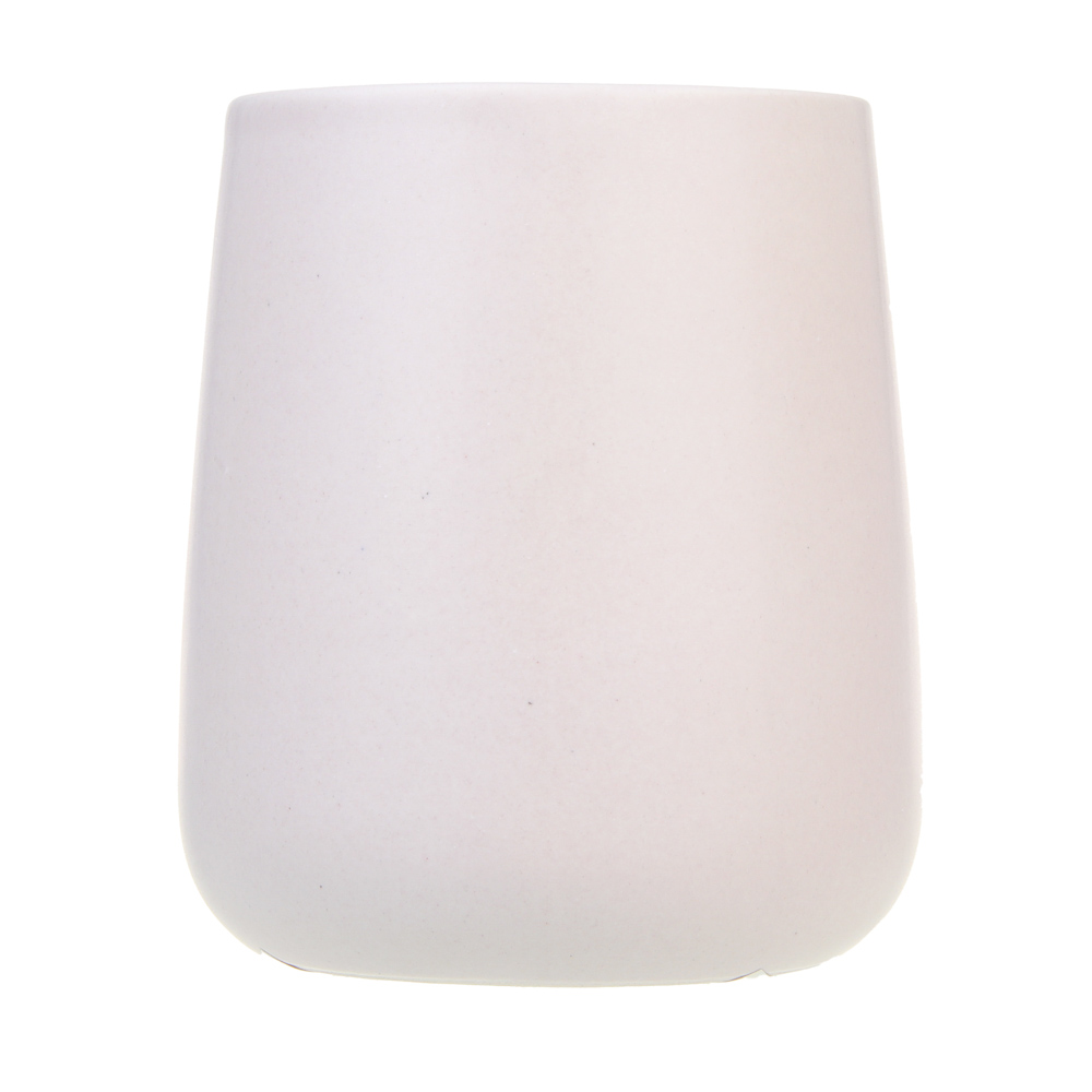 VETTA Стакан для ванной комнаты, 400 мл, 10,4x9x9 см, керамика, "Космос", бежевый - #2