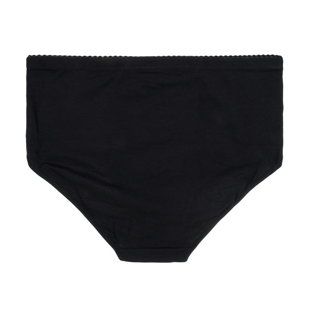 GALANTE Трусы женские макси с высокой талией, р.56, 95%хлопок, 5%спандекс, черный, НБ25-13 - #3