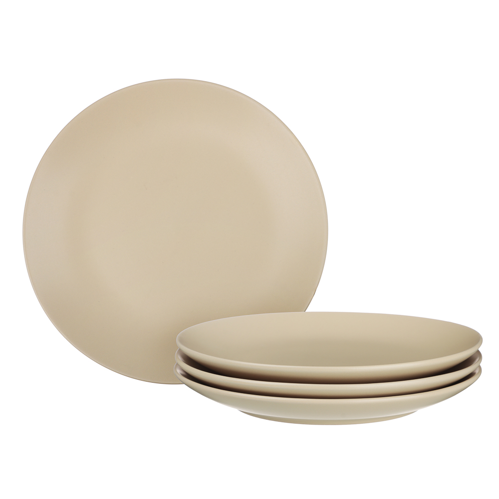 MILLIMI Набор стол.посуды 16пр(тар26см*4, тар20см*4, салатн650мл*4, кружка340мл*4) керамика, кремовы - #2