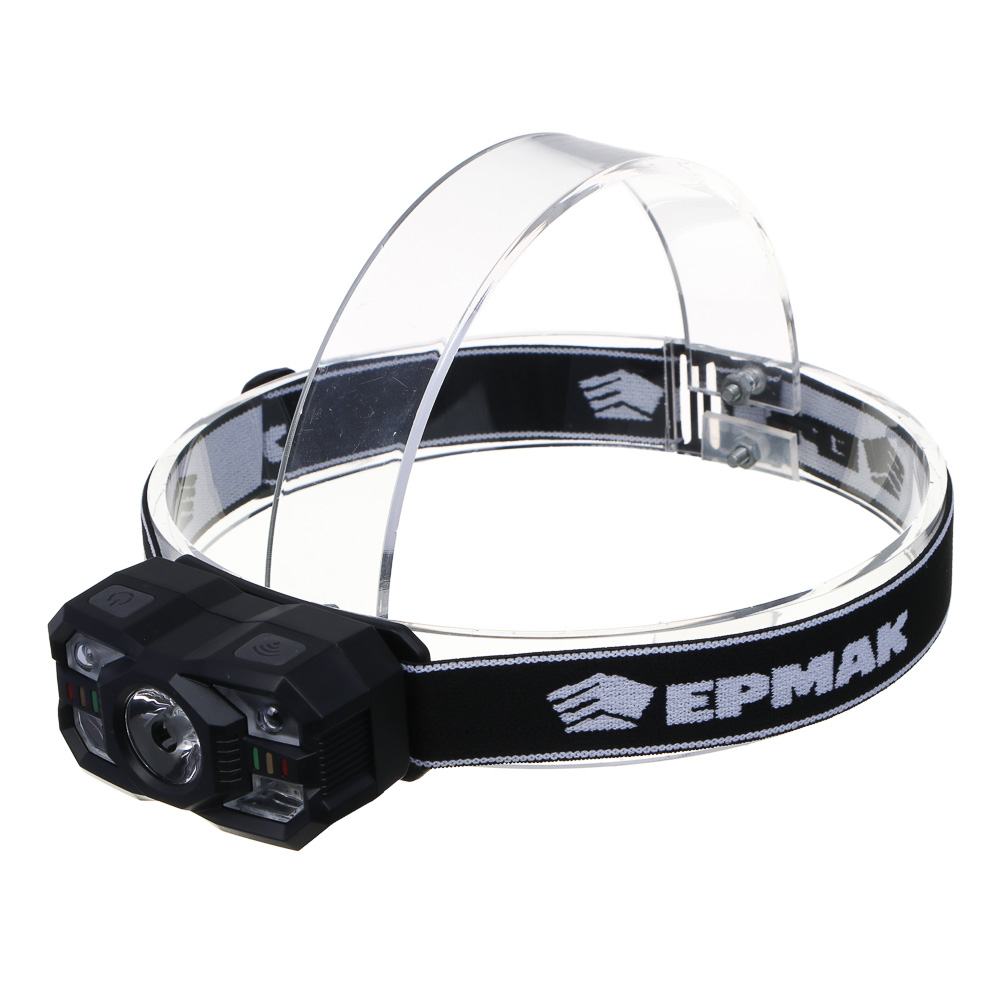 Фонарь налобный тм ЕРМАК,XТЕ+SMD,5 режимов,1200мАч,Type-C,сенсорный,пластик,75х40х37 мм,красный свет - #3