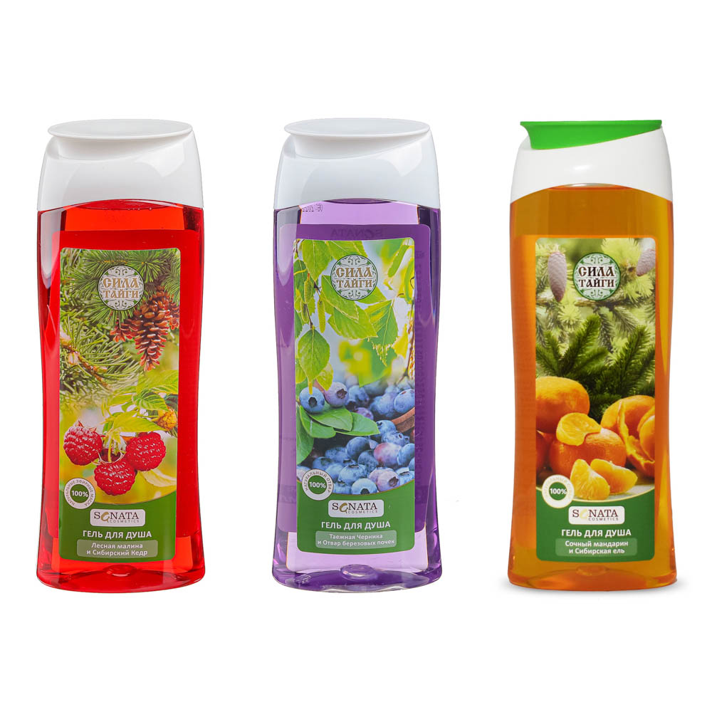 Гель для душа СИЛА ТАЙГИ 3 аромата, п/б, 400мл - #1