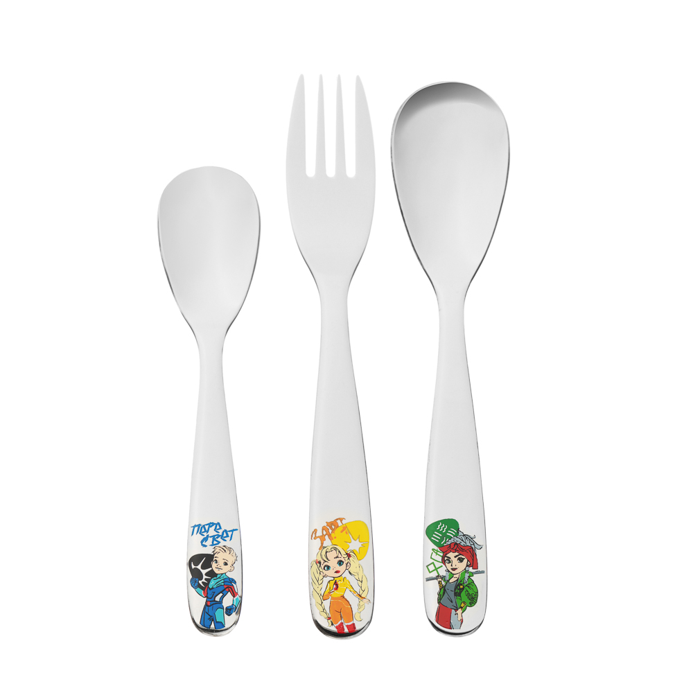 BY РУССКИЕ СУПЕРГЕРОИ Набор столовых приборов 3 пр, нерж.сталь - #4