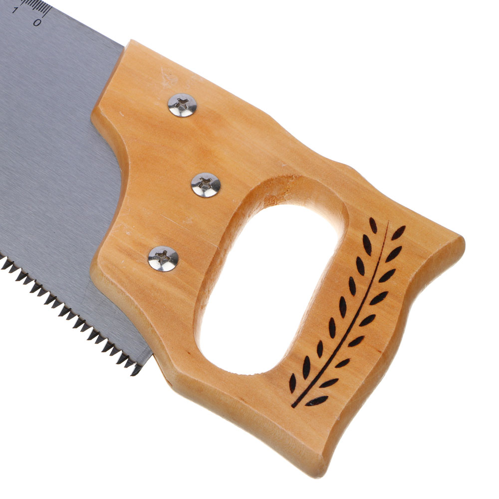 ЕРМАК Ножовка по дереву, 500 мм, 7-8 ТРI, каленый зуб, линейка, деревянная рукоятка - #3