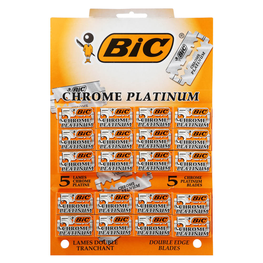 Лезвия двусторонние BIC Chrome Platinum К5, к/у, 5шт - #3