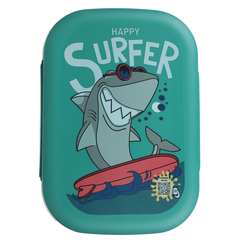 Ланч-бокс 0,8л (17,9х12,8х5,2см), пластик, 3 дизайна - #7